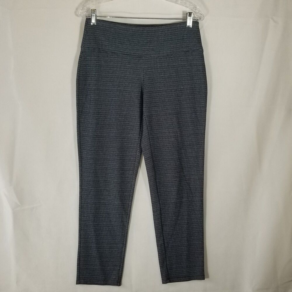 J.Jill Wearever Smooth Fit Stretch Knit Pants Womens Houndstooth Cropped Small